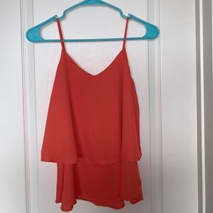 Neon orange blouse